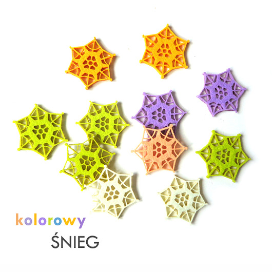 filcowe śnieżynki mini mix 20szt. home variety