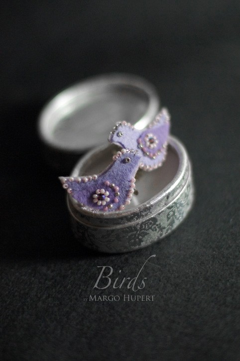Birds - klipsy FlowerFelt Design