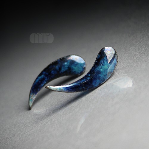 kolczyki ceramiczne Burzowe Kły /stal chirurgiczna/