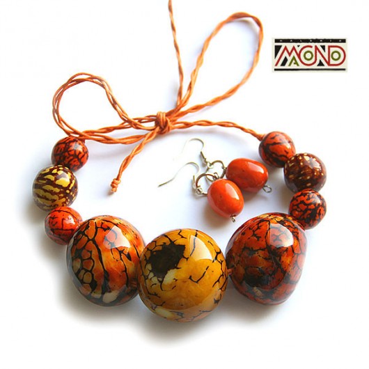 Komplet Wilmy z orzechów tagua (008) Galeria Macondo