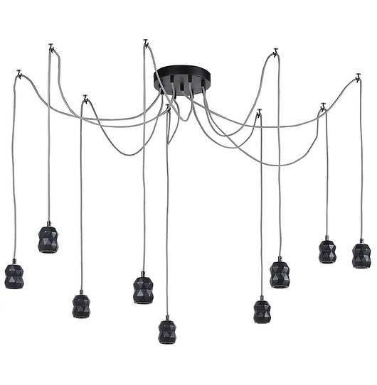 Lampa sufitowa, wisząca, żyrandol Utopia Black  Home Design