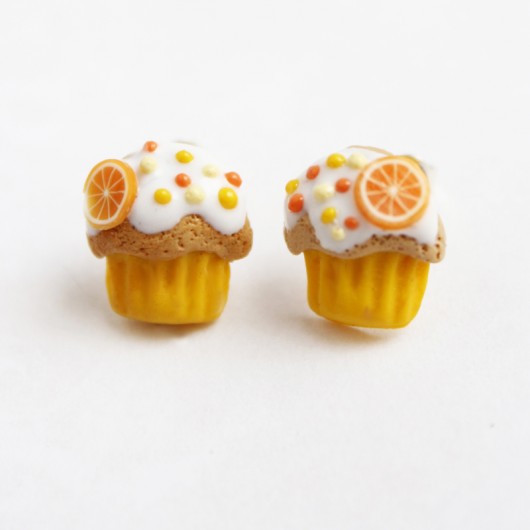 Babeczki z pomarańczą sztyfty srebro Lemon Lovely
