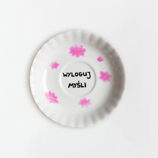 Ozdoby na ścianę Talerz na ścianę - wyloguj myśli