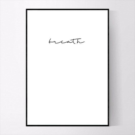 Plakat BREATH 50X70 CM MUKKO