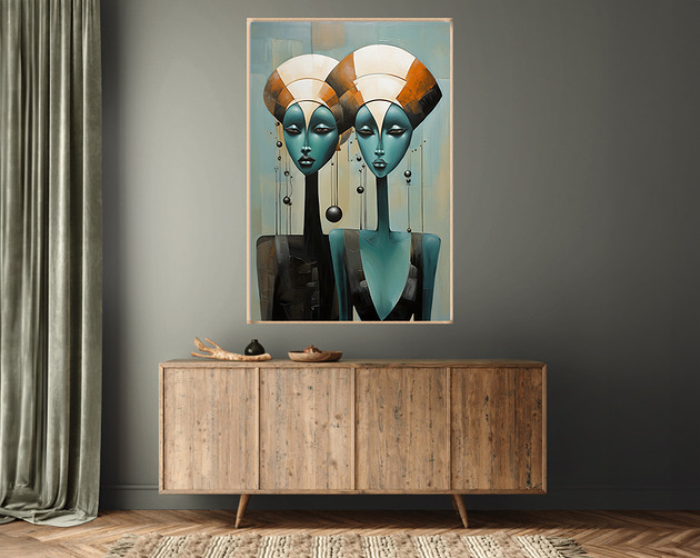plakaty Oblicza Innych Wymiarów - Plakat - Druk - Abstrakcja, Surrealizm, Loft #19