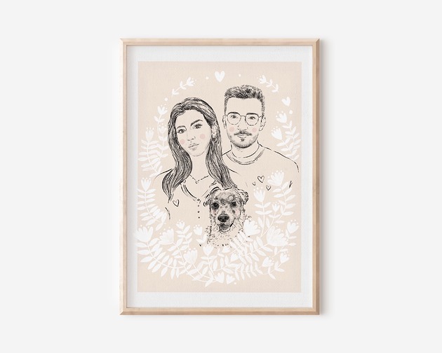 plakaty PORTRET RODZINNY - plakat personalizowany