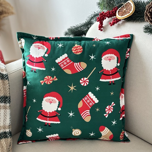 Boże Narodzenie - inne Poduszka Dekoracyjna Świąteczna Mikołaje Boże Narodzenie