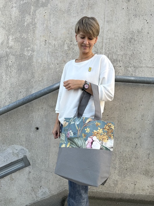 torby na ramię Marmollada - torebka bawełniana tL szara 2