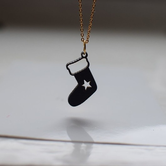 Naszyjnik świąteczny na Święta Złoto i czerń iziartwear