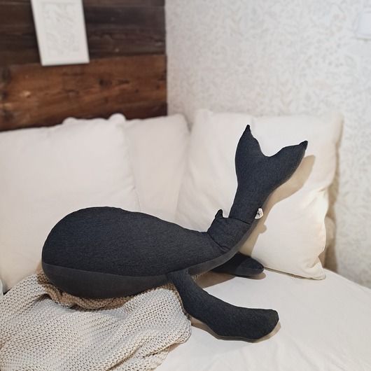 przytulanki dla niemowląt i dzieci Wieloryb, maskotka/poduszka