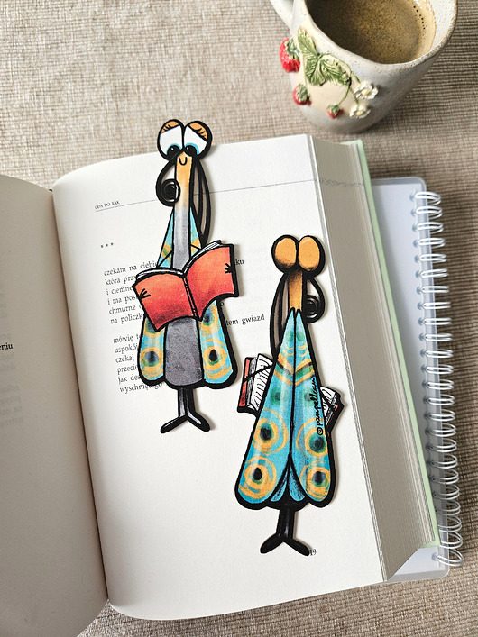 zakładki do książek Zakładka do ksiązki Mól książkowy