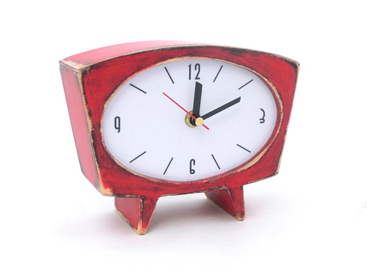 zegarek Sixty CZERWONY Clock Wood Studio
