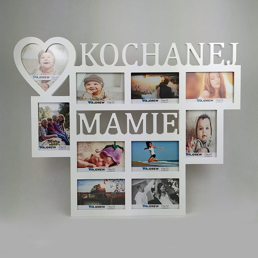 ramki na zdjęcia Prezent na dzień Mamy Multirama ramka na zdjęcia z napisem Kochanej Mamie 10 