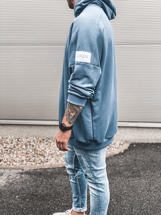 bluzy męskie Bluza TOKYO OVERSIZE z kapturem