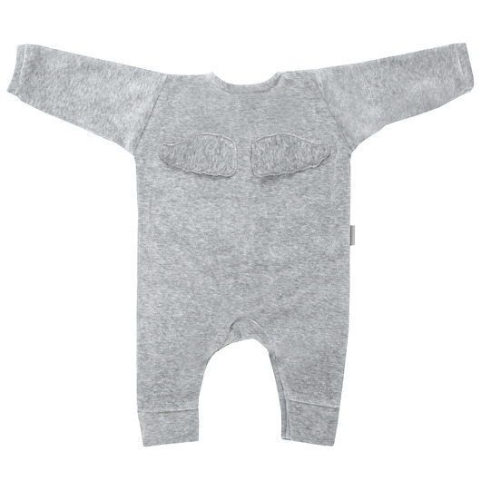 Welurowy Rampers Wings Grey My Moments
