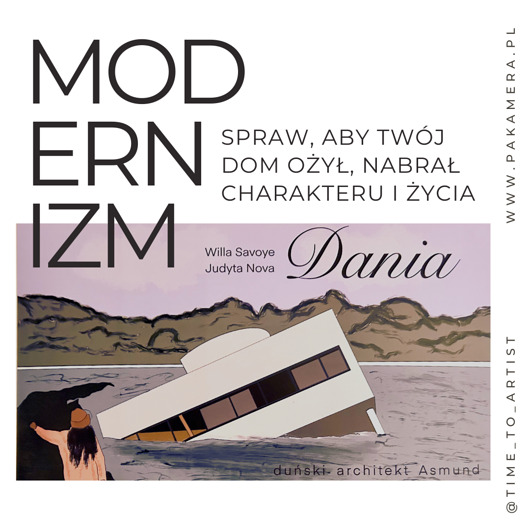 grafiki i ilustracje Grafika Instalacji Willi Savoye w Danii