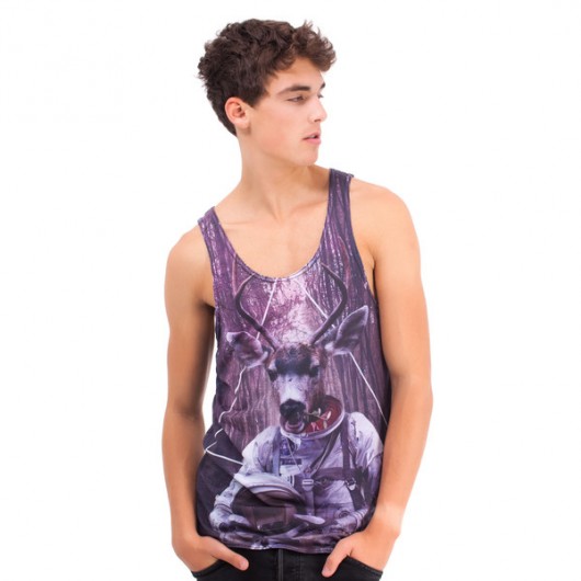 Deer tank-top Mr Gugu Miss Go