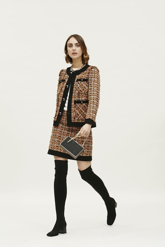 spódnice mini piękna spódniczka mini w stylu chanel