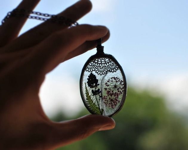 wisiory Naszyjnik z sierścią, włosami.