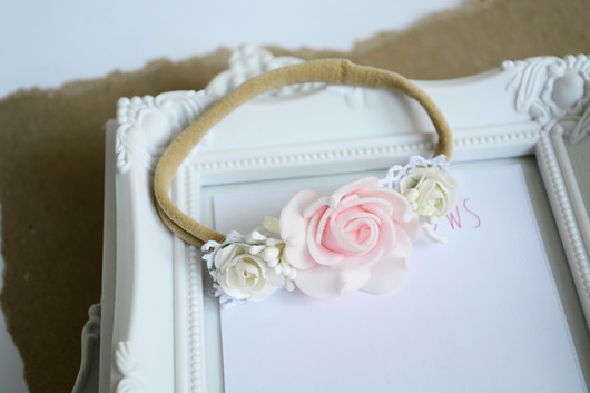 FairyBows Opaska wianuszek w stylu boho FairyBows