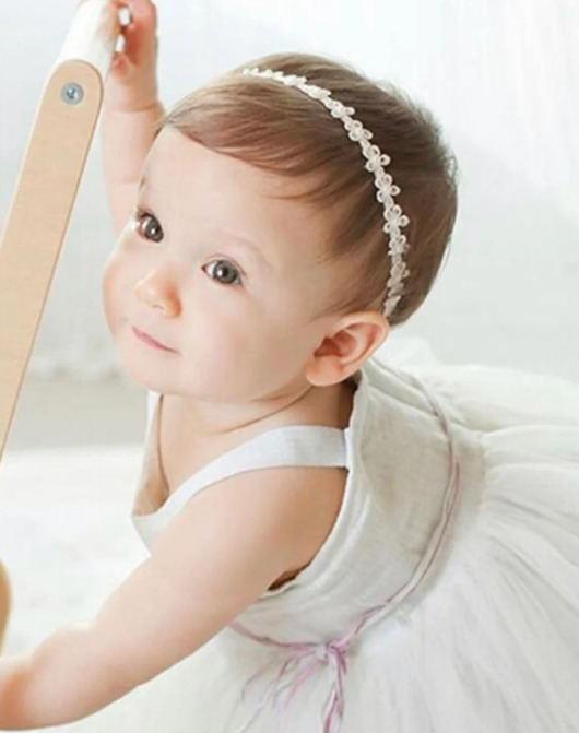 ozdoby na chrzest Wianek na chrzest opaska ażurowa kwiaty