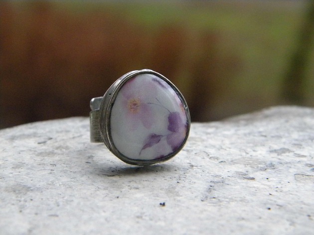 pierścionki - różne Delikatne kwiaty - pierścionek