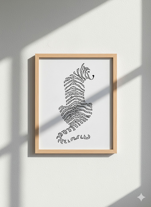 plakaty 65. TYGRYS - rysunek, plakat.