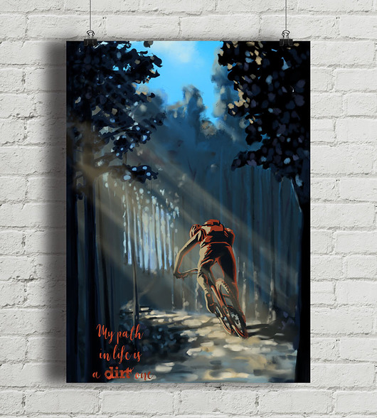 plakaty My Path - plakat rowerowy