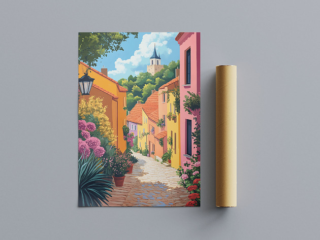 plakaty Plakat - Uliczka