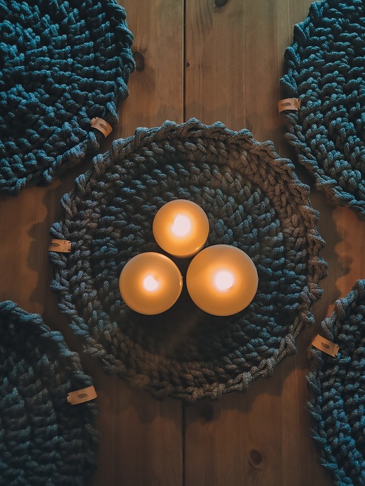 Podkładka na stół dekoracyjna ze sznurka Hygge Macrame