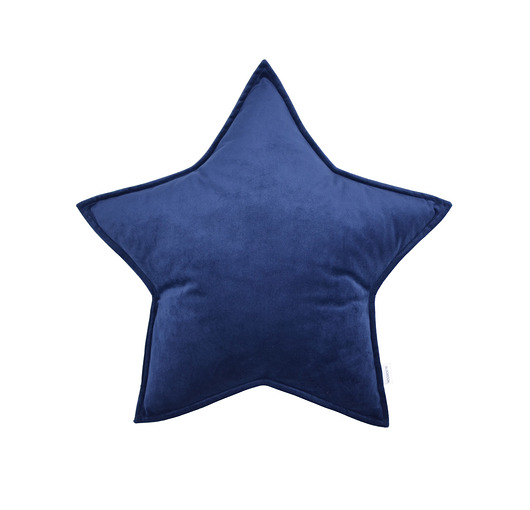 Poduszka gwiazdka velvet denim welur gwiazda Bloomoon