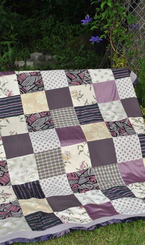 Narzuta patchwork + trzy poszewki MonikaKS