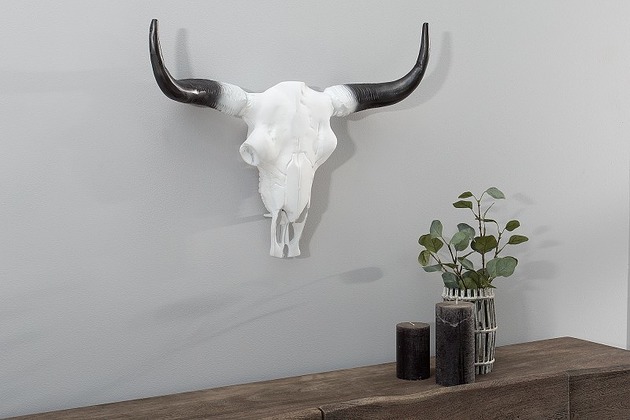 Poroże rogi Matador białe aluminium 50cm Home Design