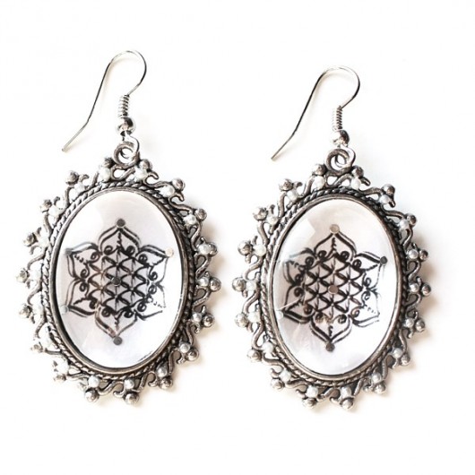 FLOWER OF LIFE kolczyki KEIT