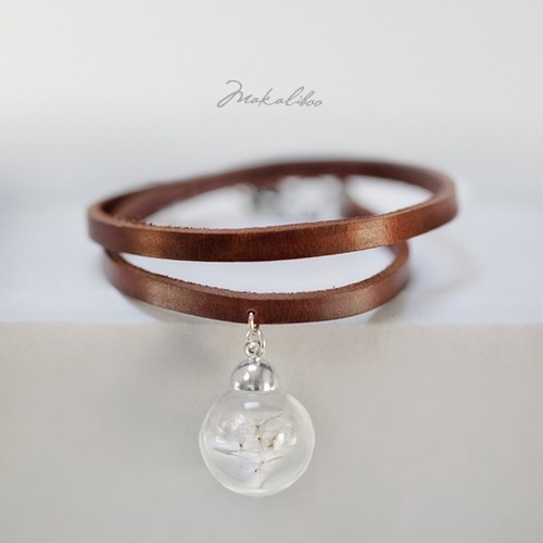Mini Dmuchawiec -  bransoletka boho Makaliboo