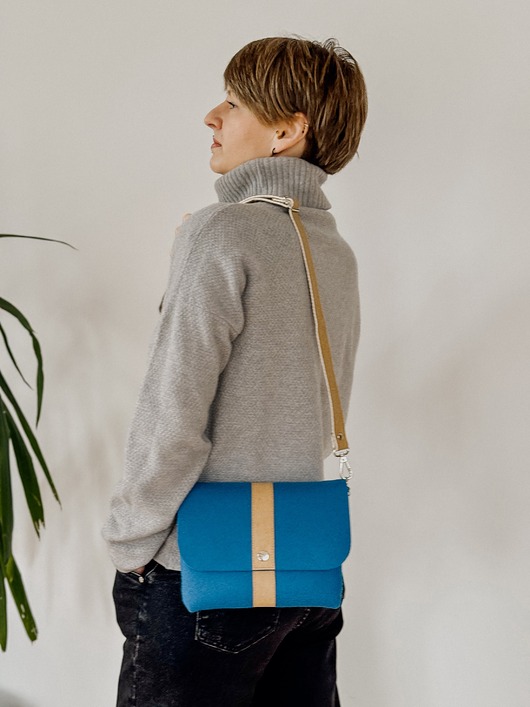 torby na ramię Marmollada - filcowa listonoszka CHABROWA + piaskowy