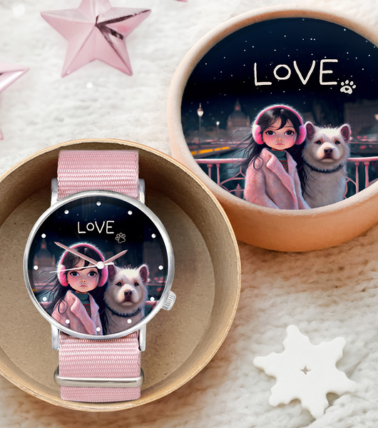 zegarki damskie Zegarek - Love Dogs + box