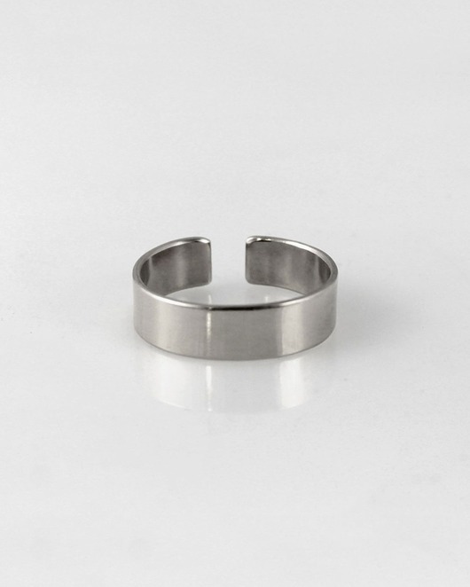 biżuteria męska Gładka - srebrna obrączka - outlet*