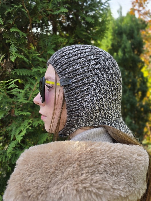 czapki damskie Farbowana roślinami chustka bandana Taniny Merino