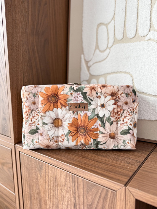 kosmetyczki Kosmetyczka pikowana ochra