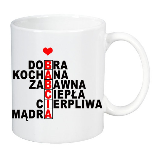 Kubek DLA BABCI Lawendowy Bazar
