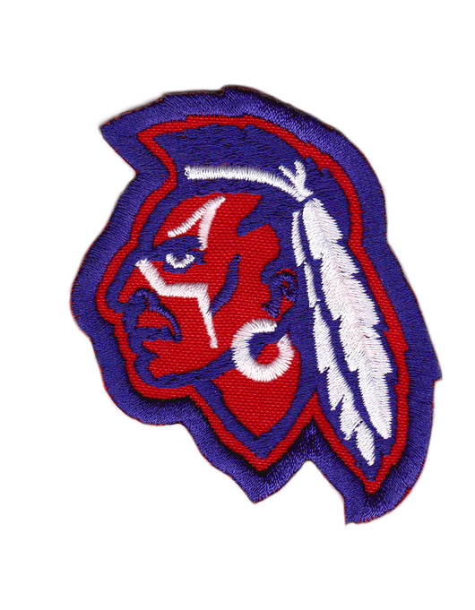 naszywki na ubrania Naszywka naprasowanka INDIANIN AMERYKANIN termo haft 6,3x7,2cm