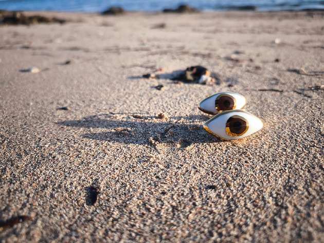 pierścionki - różne Porcelanowy pierścionek oko piwne