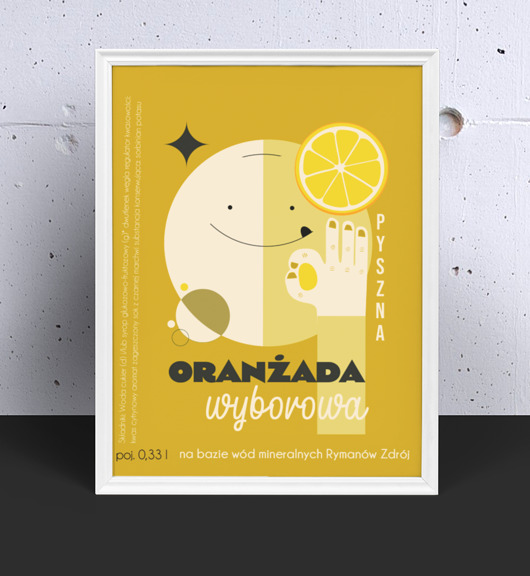 plakaty Plakat oranżada wyborowa może smaku życiu doda