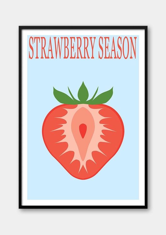 plakaty Plakat Truskawka - Strawberry Season - z serii FRUIT SEASON