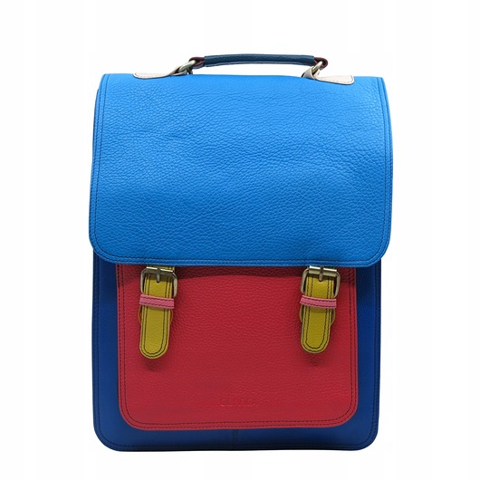 plecaki Plecak skórzany damski torebka 2w1 elegancki pojemny mieści A4 OLIVKA