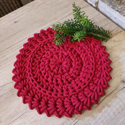 podkładki do kuchni Podkładka boho ze sznurka bawełnianego 26cm