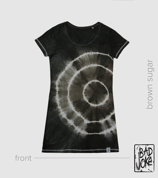 sukienki midi damskie Sukienka Shibori tie dye