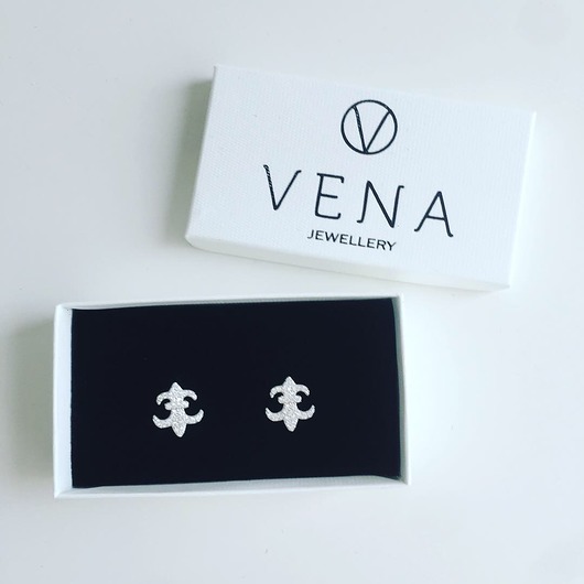 Kolczyki lilie z cyrkoniami VENA Jewellery