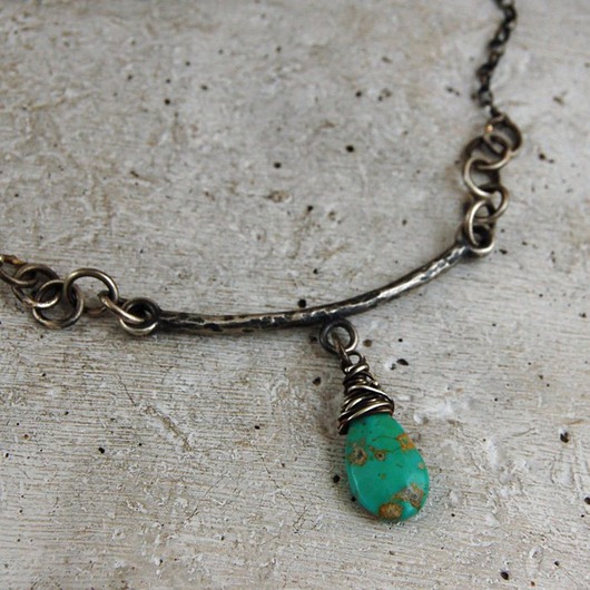 srebrne naszyjniki Turkus - srebrny naszyjnik